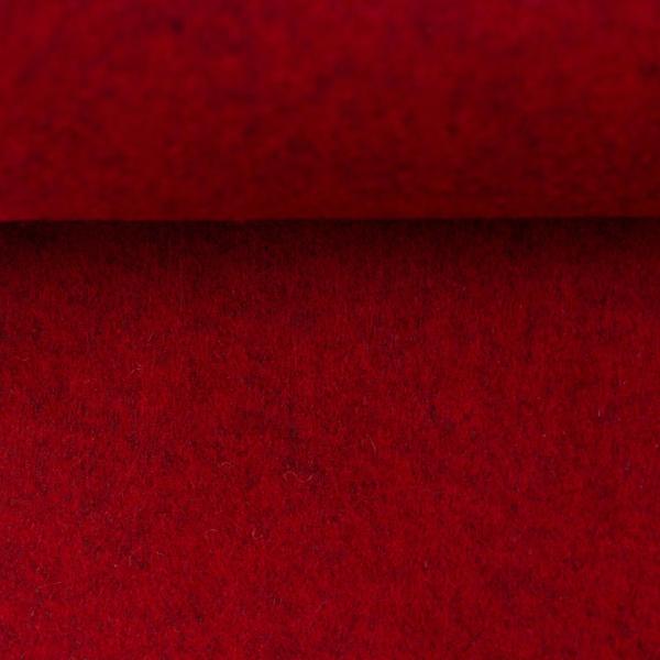 50x70 cm Zuschnitt Dekofilz 3 mm Stark Rot meliert Bastian von Swafing